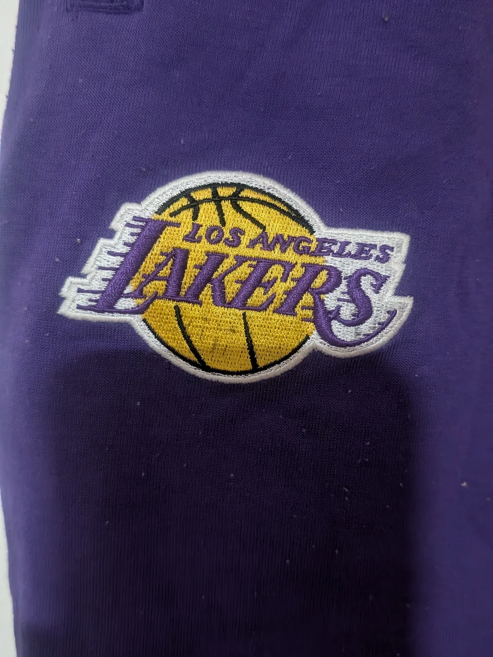 Nike Purple Los Angeles Lakers Sweatpants - Yellow & White Logo